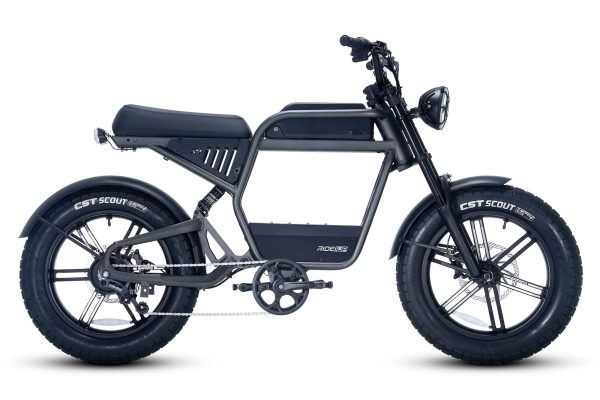 Ride1Up Revv 1 Moped-Style Electric Bike eBike 52V 20Ah 20"x4" Tires